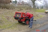 Tommy vid kompressor